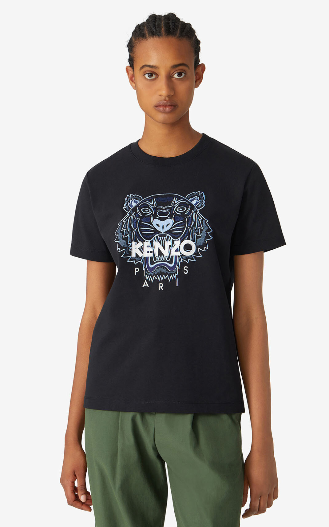 Kenzo Loose Tiger T-shirts Dame - Sort DK-919669